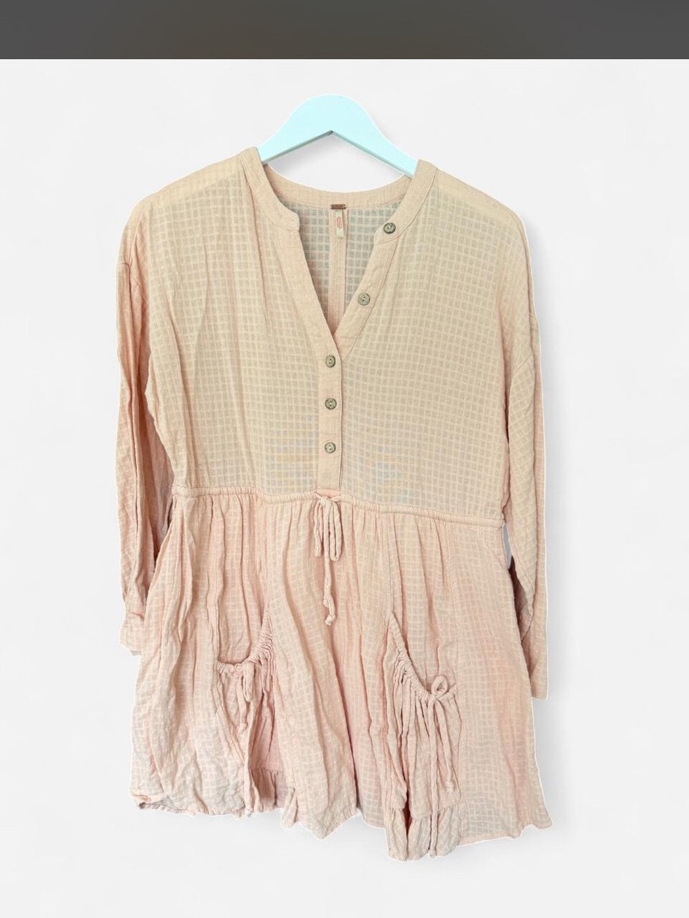 Free People Blush Peach Mini Dress - Picture 4 of 7